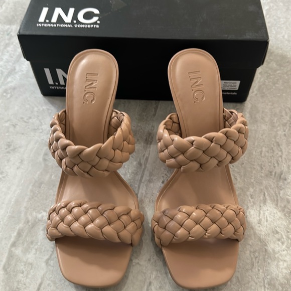 INC International Concepts Shoes - New with box INC Lyrap dk almond heels